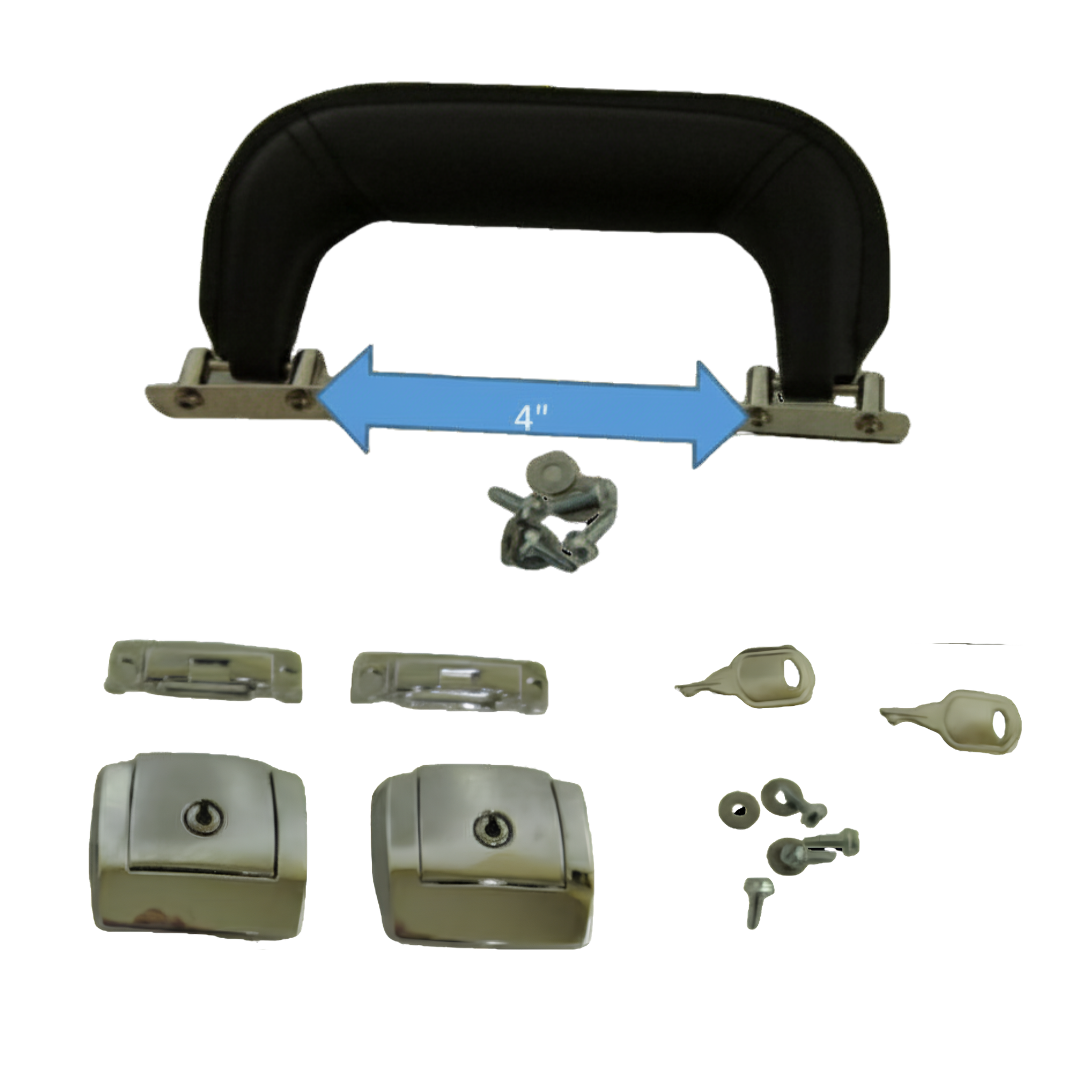 6101 Chrome Handle & Lock Replacement Kit