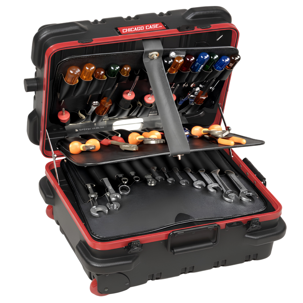 Redline Mechanical Hinged Military-Style Wheeled Tool Case