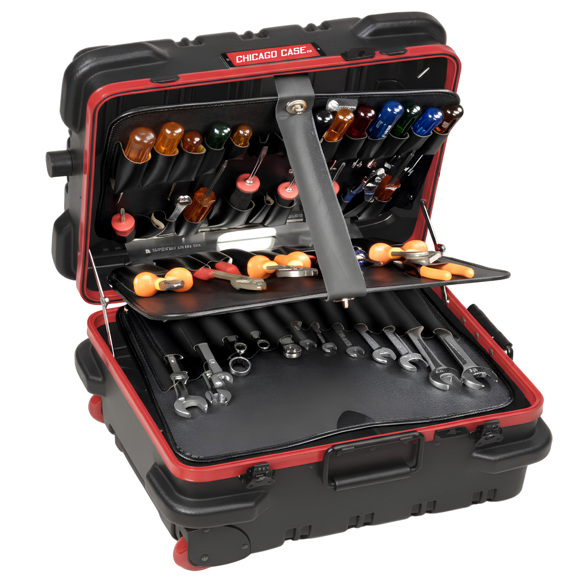 Redline Mechanical Hinged Military-Style Wheeled Tool Case