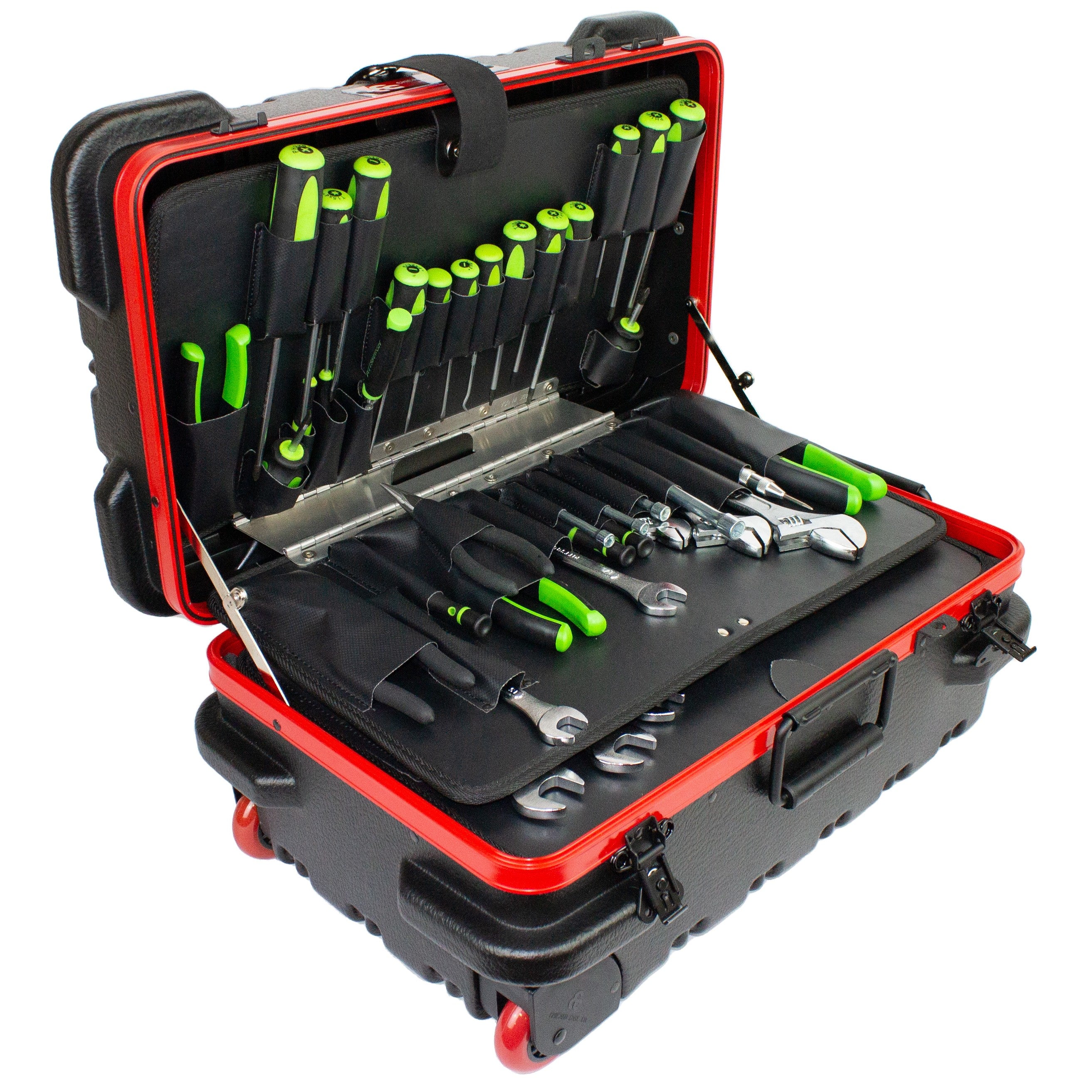 Military Style Rolling Tool Case with 3 Tool Pallet Organizers 95-8581