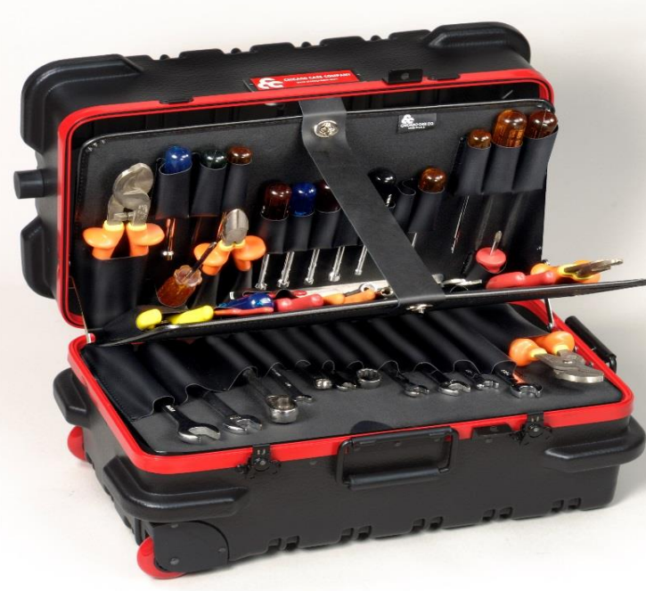 Military Style Rolling Tool Case with 3 Tool Pallet Organizers 95-8581