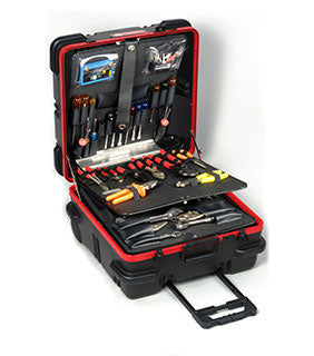 19 Square Military-Style Wheeled Tool Case