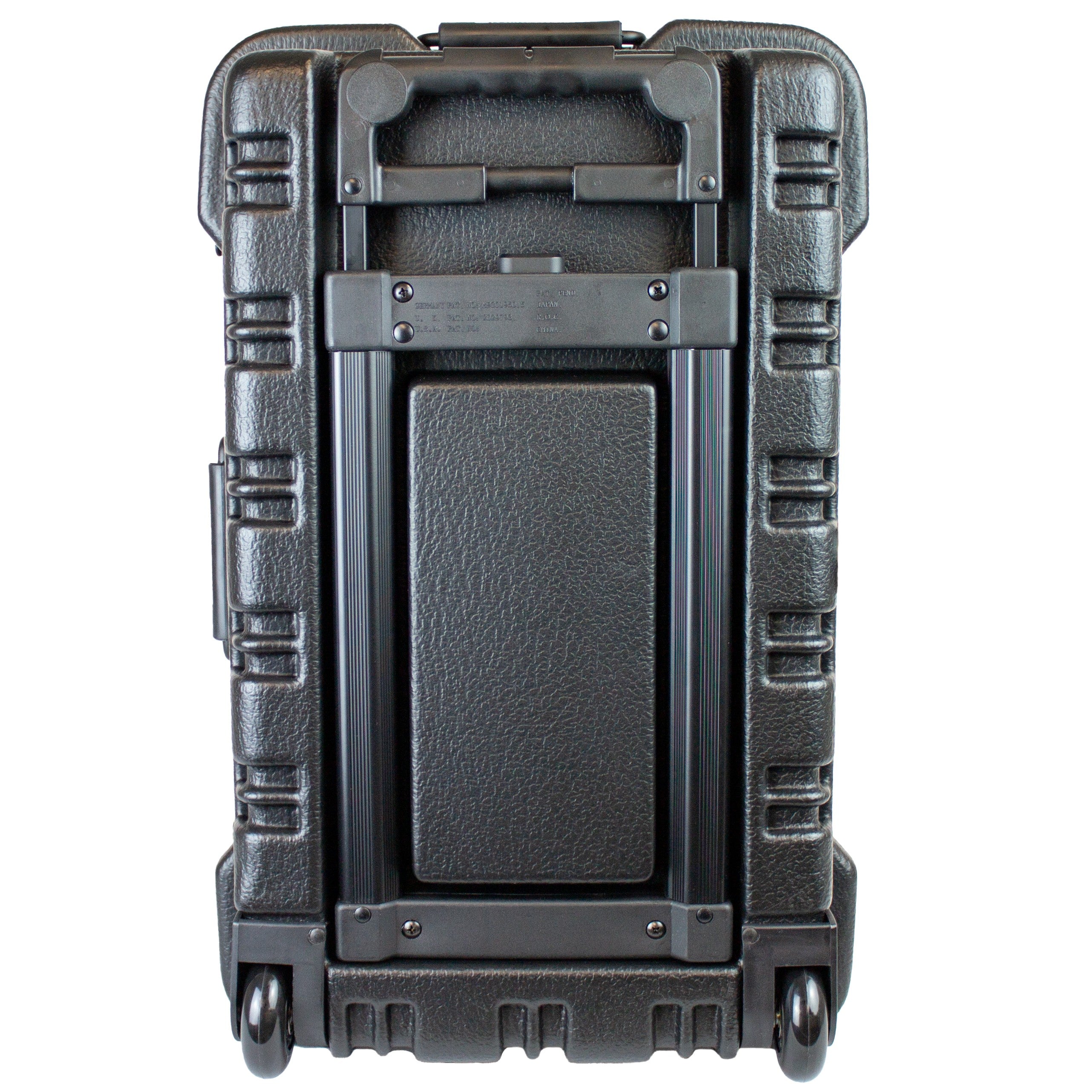 Military Style Rolling Tool Case with 3 Tool Pallet Organizers (Black) 95-8601