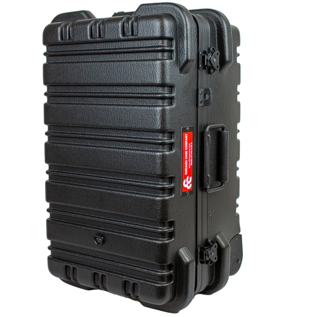 Military Style Rolling Tool Case with 3 Tool Pallet Organizers (Black) 95-8601