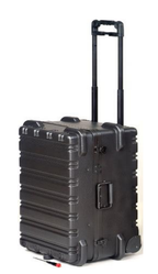 Military Style Rolling Tool Case with 3 Tool Pallet Organizers (Black) 95-8601