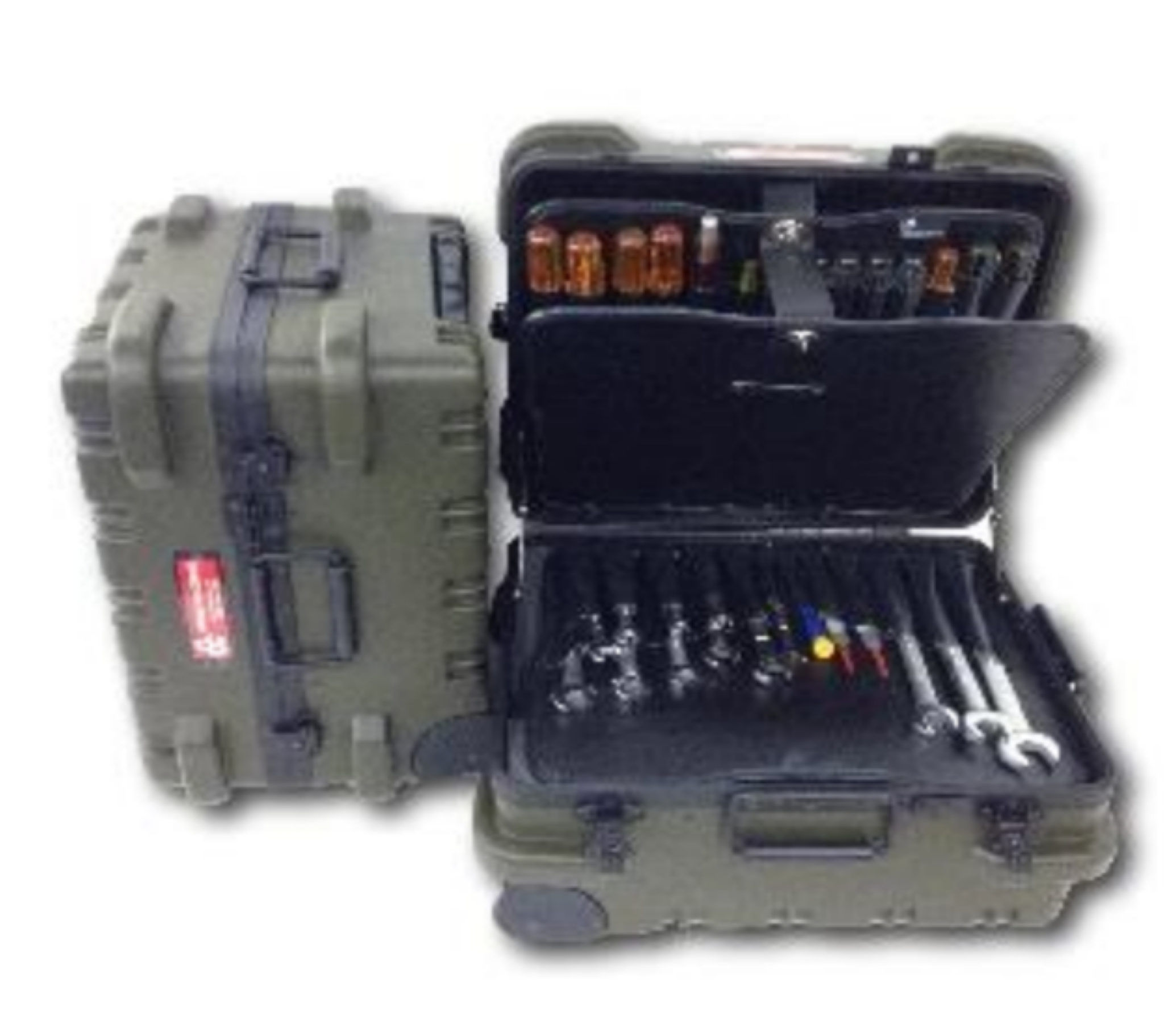 Olive Drab Rolling Military Tool Case + V-Pallet